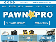 Tablet Screenshot of pawnpro.com